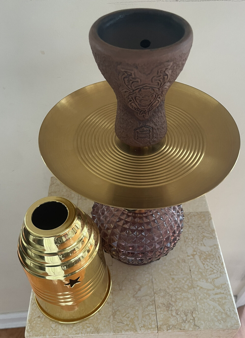 Custom Mini Mya Hookah With Japona Clay Bowl And Tip
