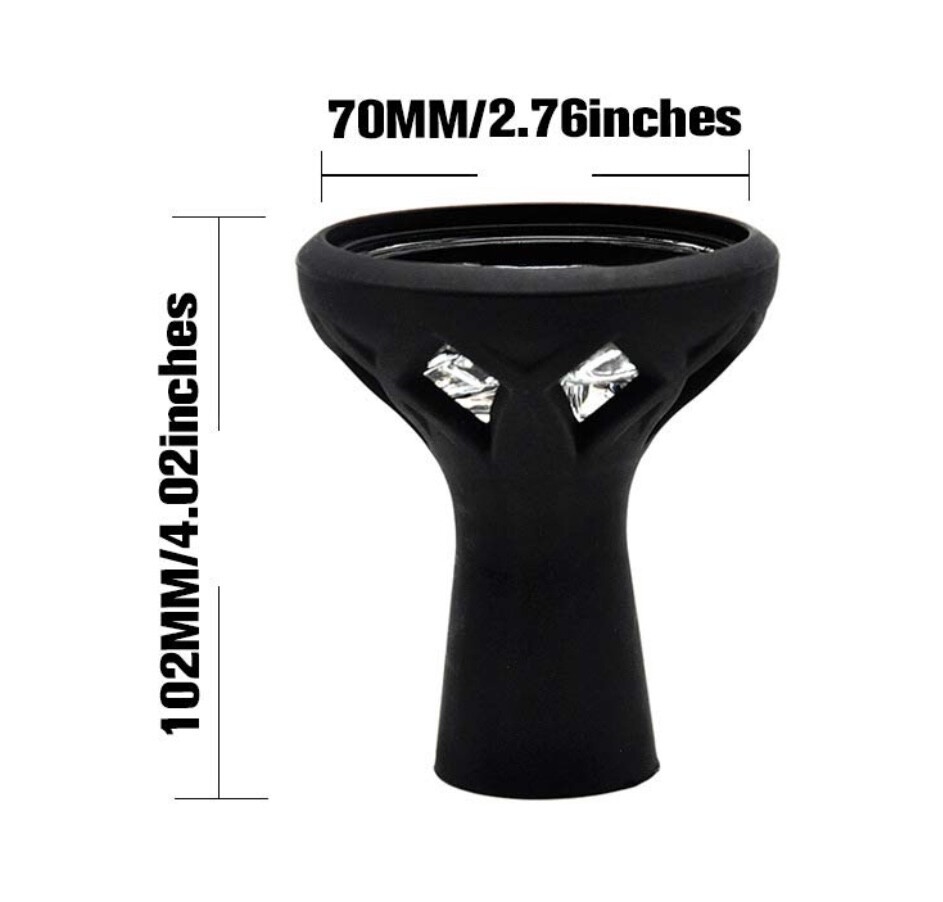 HOOKAH BOWL Silicone head for Hookah Tobacco bowl with heat management