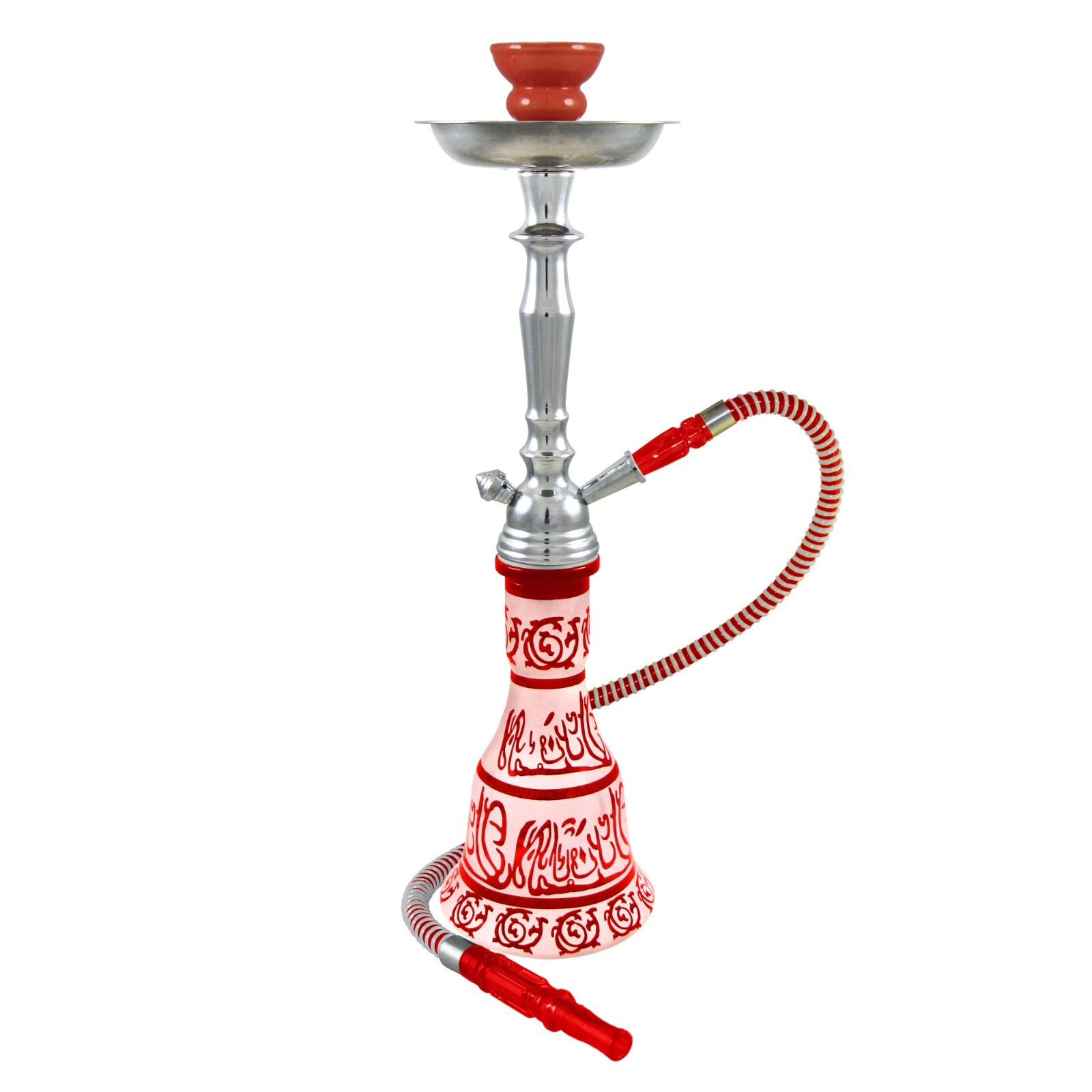 20&Prime; Red Hookah Set – Hieros by Premium Hookah Shisha 1 Hose