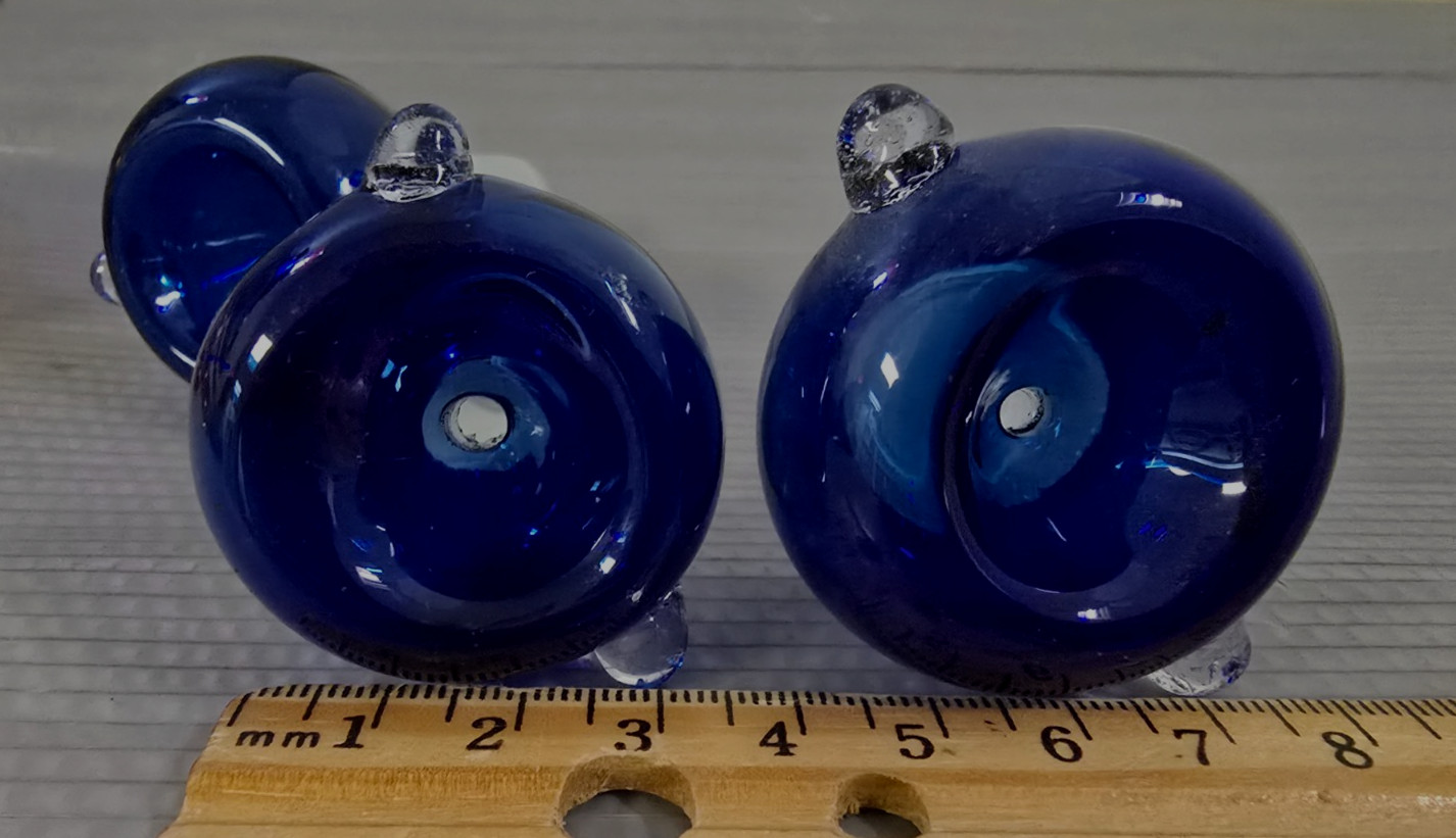 BLUE Thick Glass Male Bowl & Stem (20mm) for Hookah