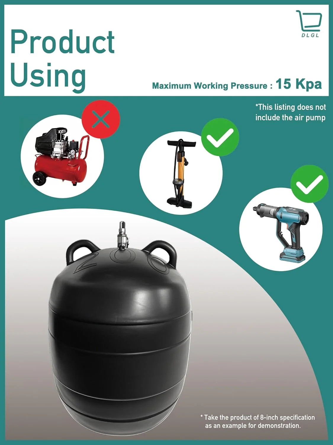 Inflatable Pipe Plug (Airbag) for Drainage Pipe & Sewer Pipe, Water Shut Off Too