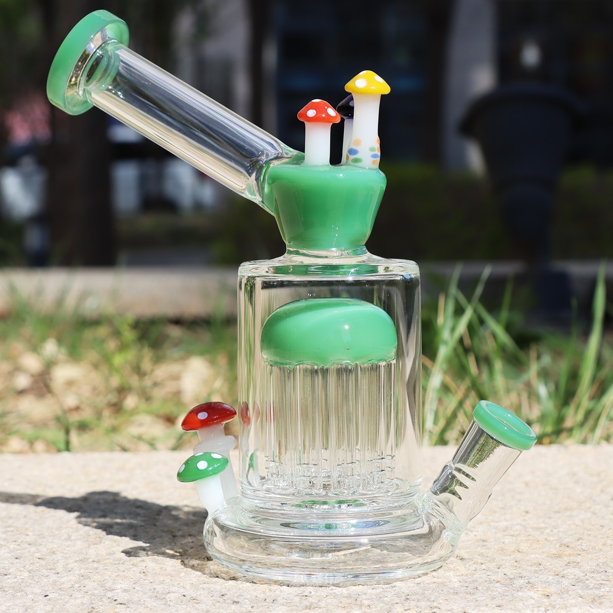 Hookah 7inch Glass Bongs Water pipes Smoking Tree Perc Mini Bong W/ 14mm bowl