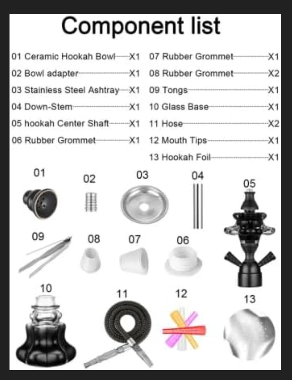Hookah Set With Everything 14 » Shisha Hookah Complete Set – Glass Flower Vase,