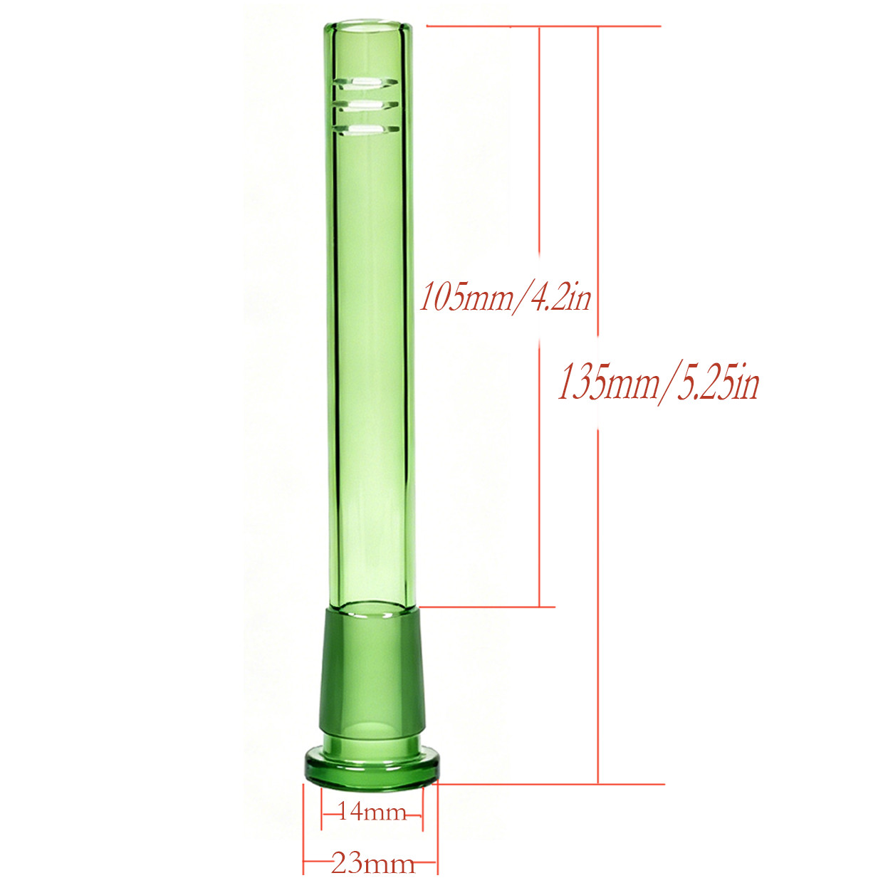 6-PACK 5.25in Down stem + Round 14mm Glass Bong for Glass Bongs Tobacco Smoking