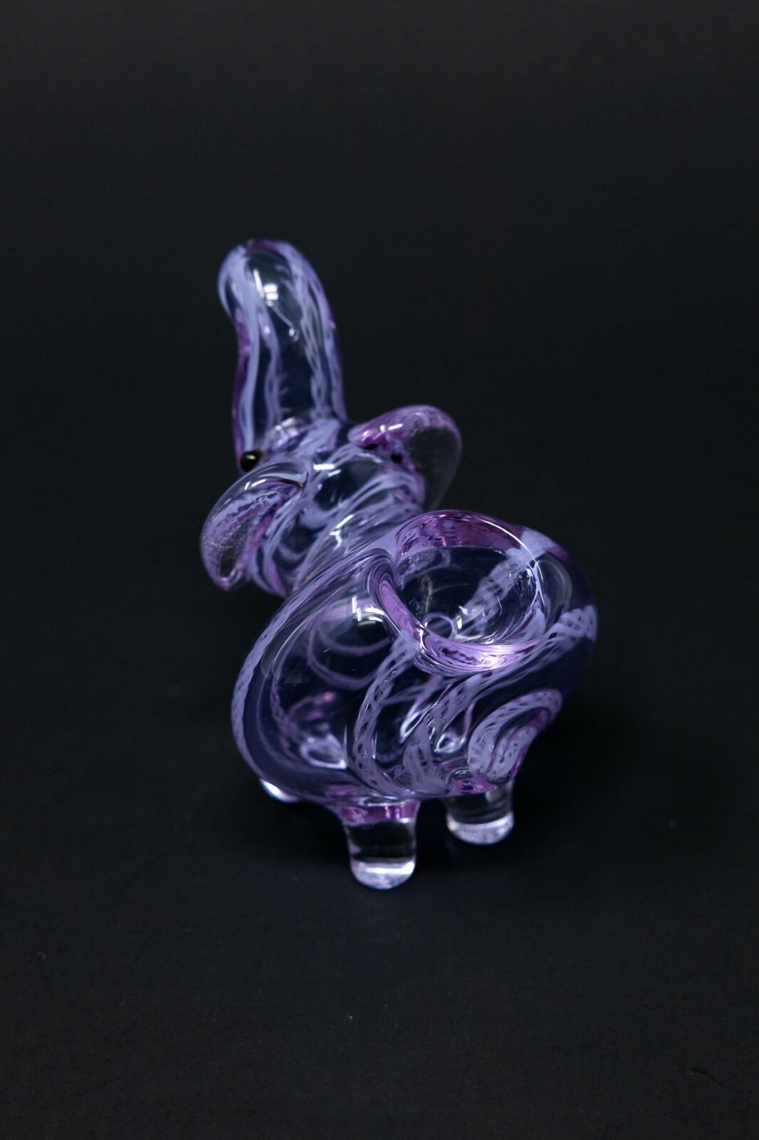 3&Prime; Collectible Lavender Elephant TOBACCO Glass Hand Smoking Pipe – Fast Shipping