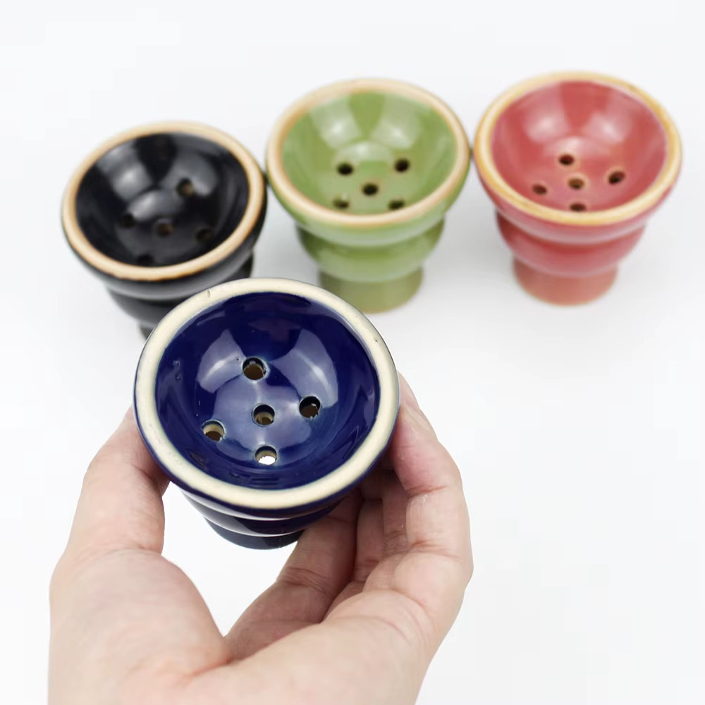 Ceramic Hookah Bowl Shisha Accessories Narguile Chicha Cachimbas Tobacco Bowl