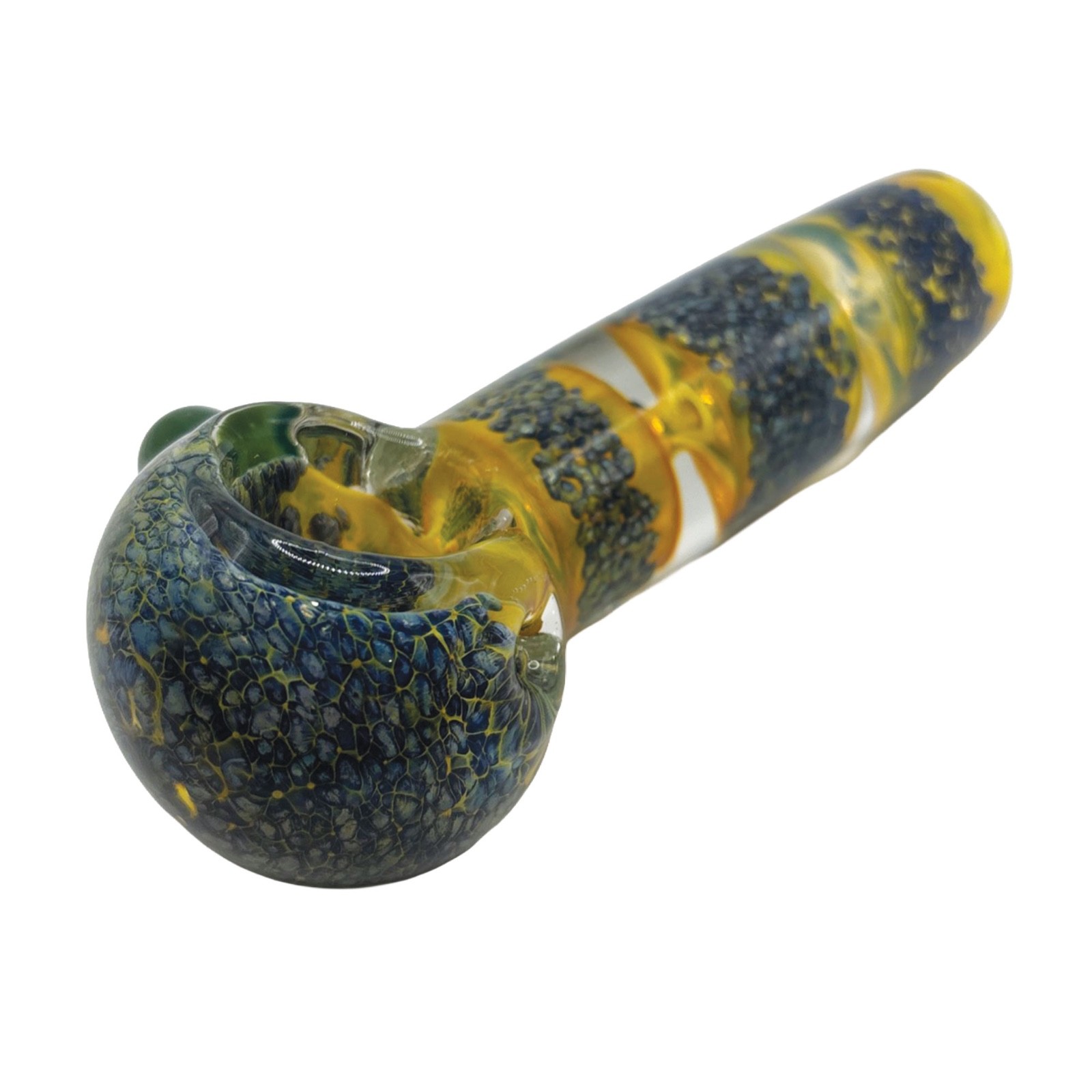 5&Prime; Glass Smoking Bowl Hand Pipe Tobacco SALE USA Blue Green