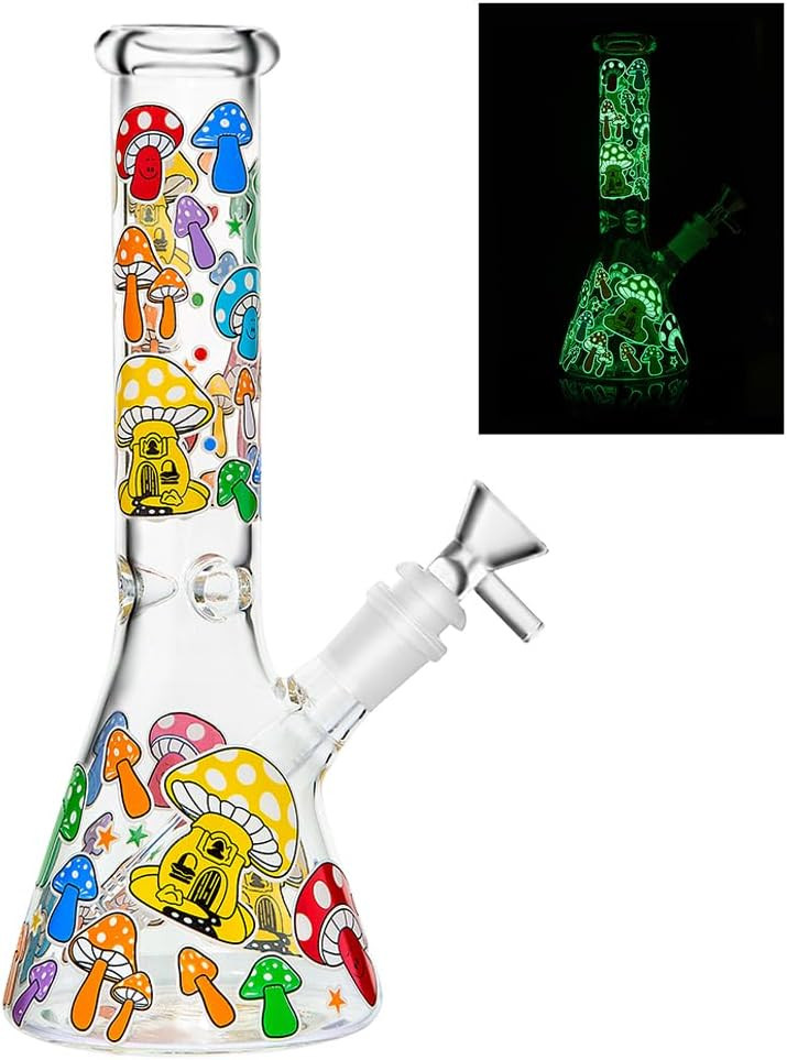 10 inch Heavy Glass Bong Water Pipe Smoking Bong Beaker + 14mm Bowl hookah USA