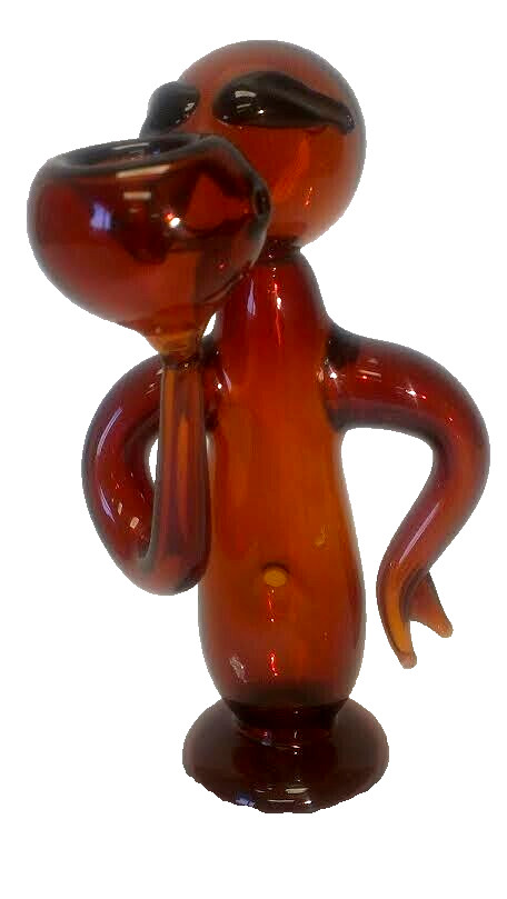 6” Glass Alien Pipe Tobacco Smoking Bong+ 5 round Screens Free