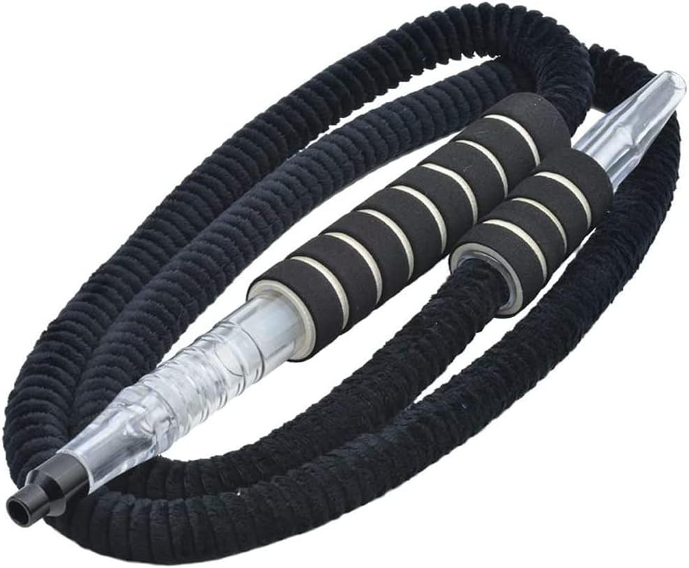 Hookah Hose Shisha Washable Plush Pipe 6Ft with Mini Ice Bag Detachable Mouth Ti