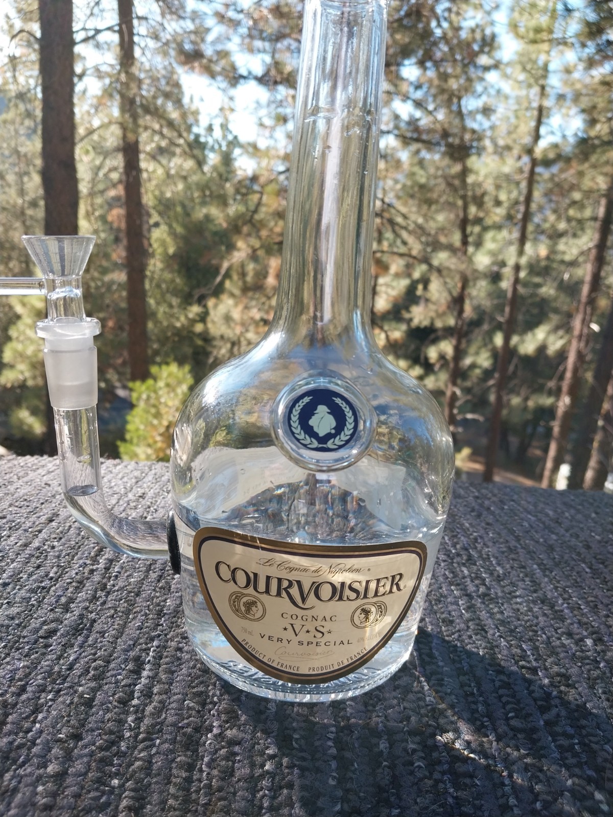 Courvoisier Cognac Liquor BONG Quality Parts! V.S. Very Special Bottle