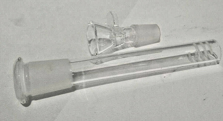 AMERICANPIPES(TM) 22&Prime; GLASS WATER PIPE WITH A DIFFUSER AND A GLASS ON GLASS BOWL