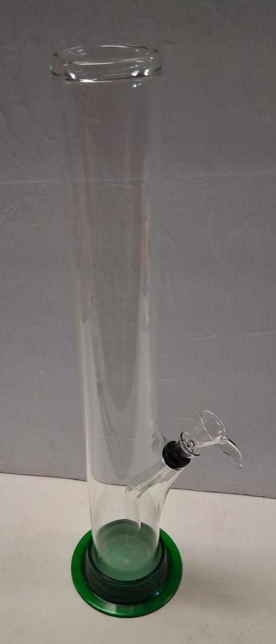 15&Prime; GLASS WATER PIPE NORMAL WALL HOOKAH BONG WITH GLASS PULL CARB 2&Prime;M