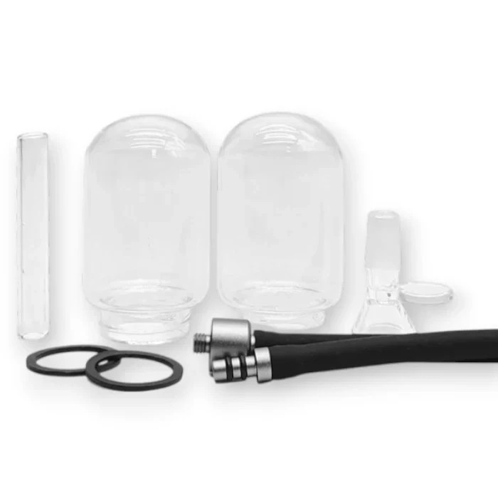 9&Prime; Fortune | Gravity Infuser | Glass Beaker Bong | Water Pipe Bubbler (BLACK)