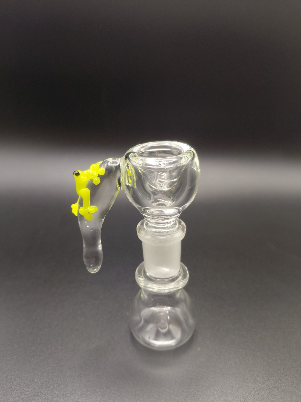 14mm Male Glass Bong Bowl Piece w Frog