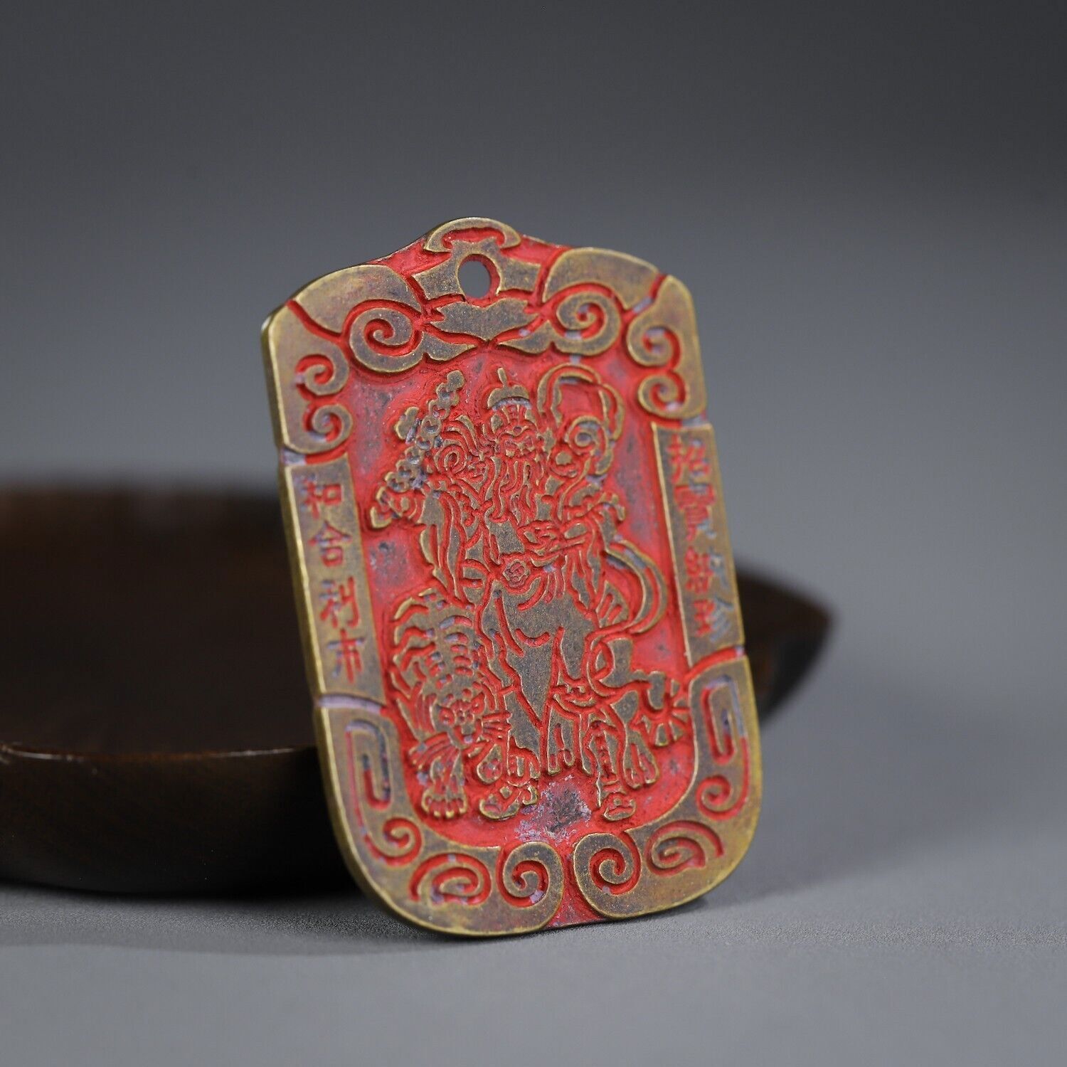 Chinese Old Antique Collectible Bronze Seal Statue