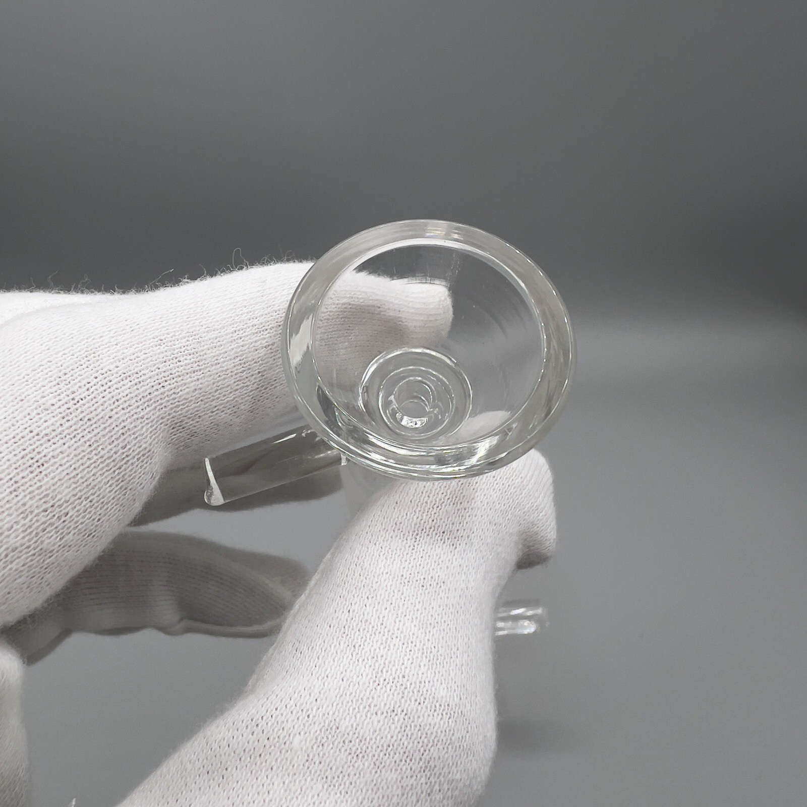 18mm Glass Slide Water Pipe Bong Funnel Bowl Hookah Head Male Piece – Clear