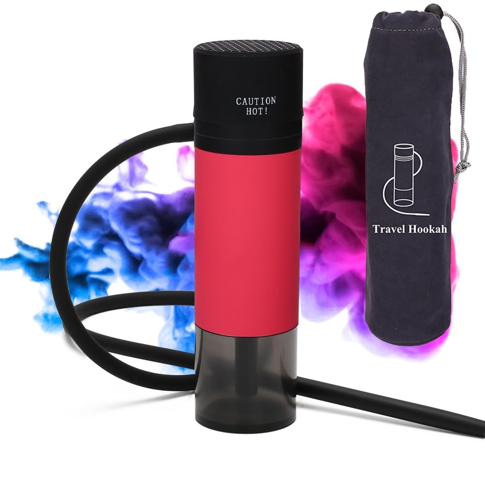 Mini Hookah Set Portable Cup With Everything, Unique Concept red, red
