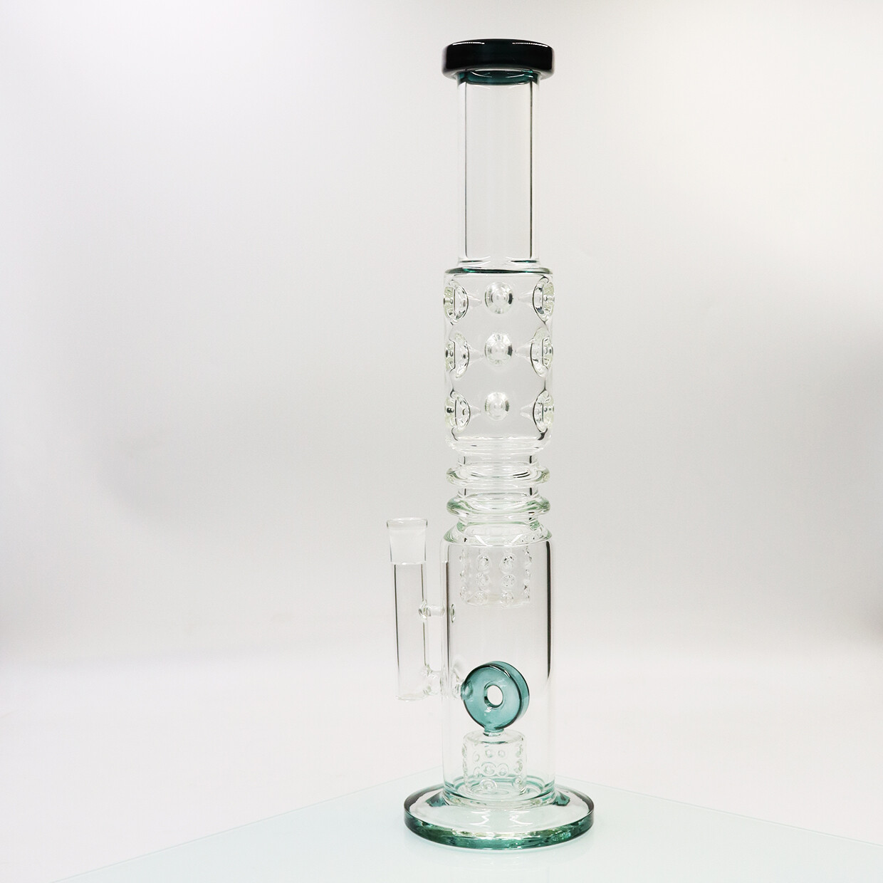 17inch Glass Smoking Waterpipe Perc Bong Handmade With Gift Bowl Aqua Hookah