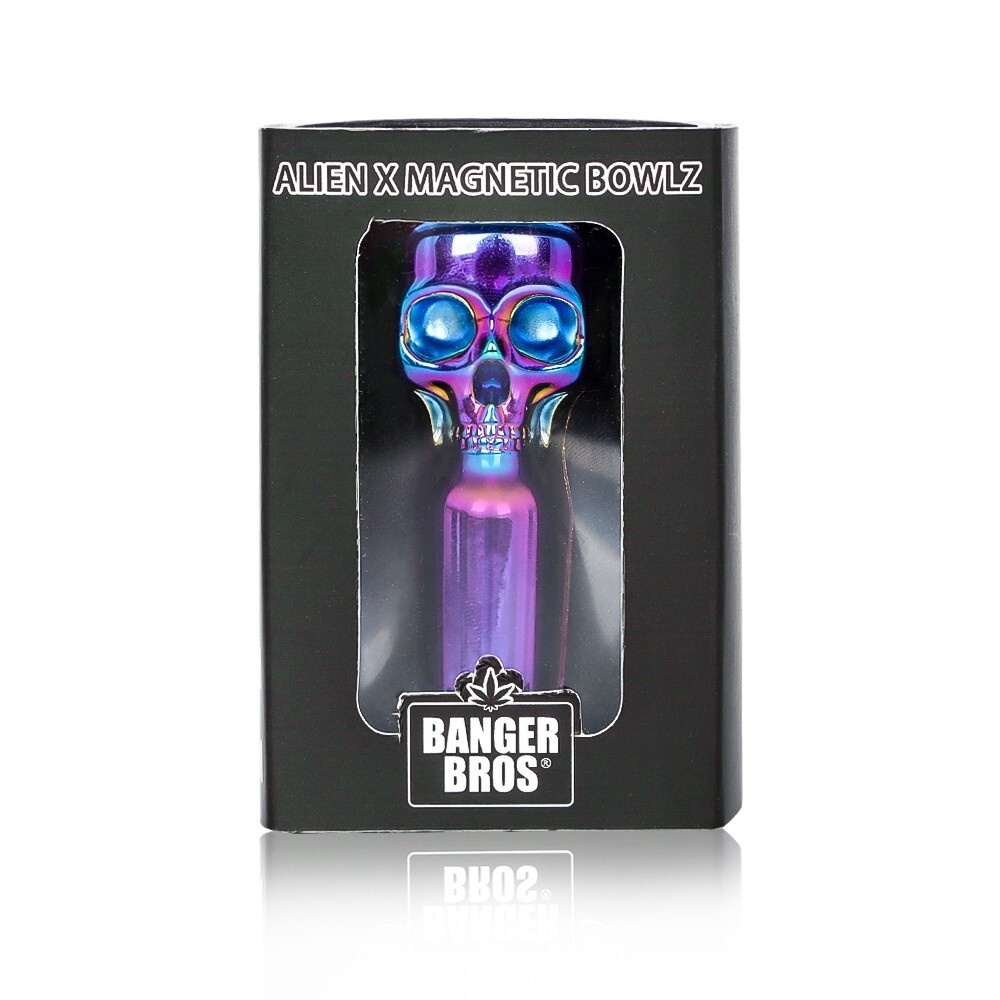 Chameleon Skull Metal Magnetic Male Bowl 14mm for Water Pipe Glass Bong