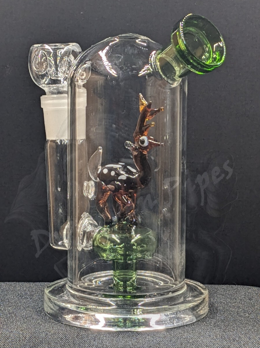 5.5&Prime; Inch Glass Hookah Water Pipe Bong Dome Horned Creature