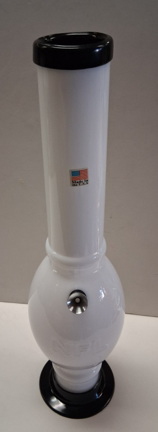 15&Prime; ACRYLIC PLASTIC FOOTBALL BUBBLE THUMB CARB BONG WATER PIPE BONG HOOKAH 2&Prime;M W