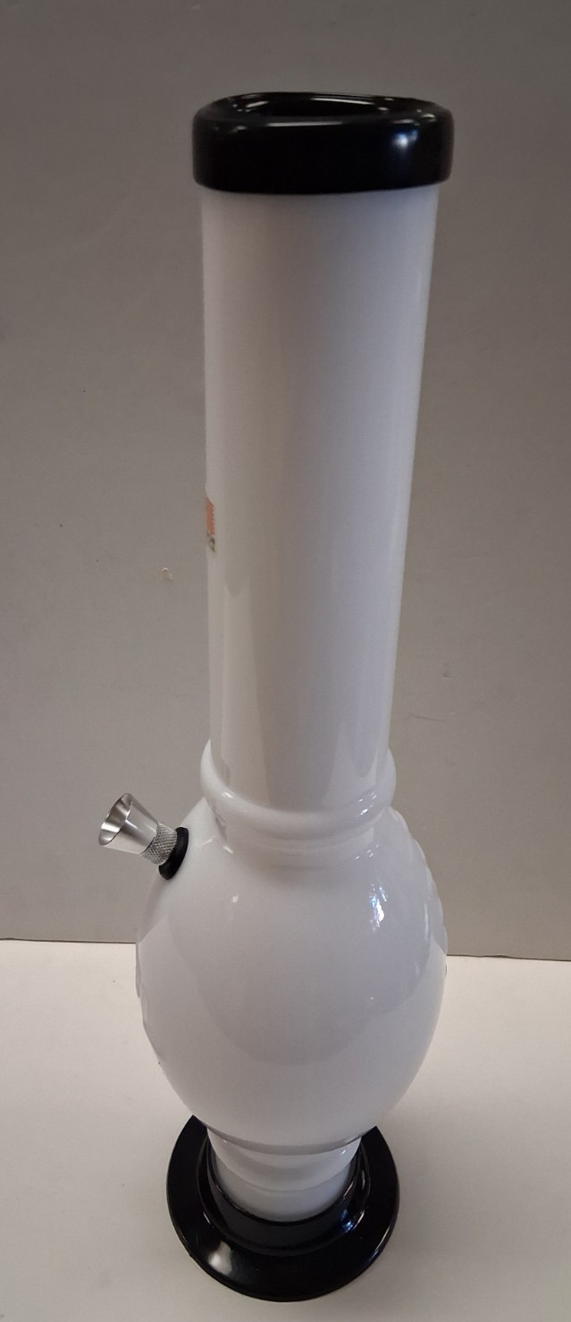 15&Prime; ACRYLIC PLASTIC FOOTBALL BUBBLE THUMB CARB BONG WATER PIPE BONG HOOKAH 2&Prime;M W