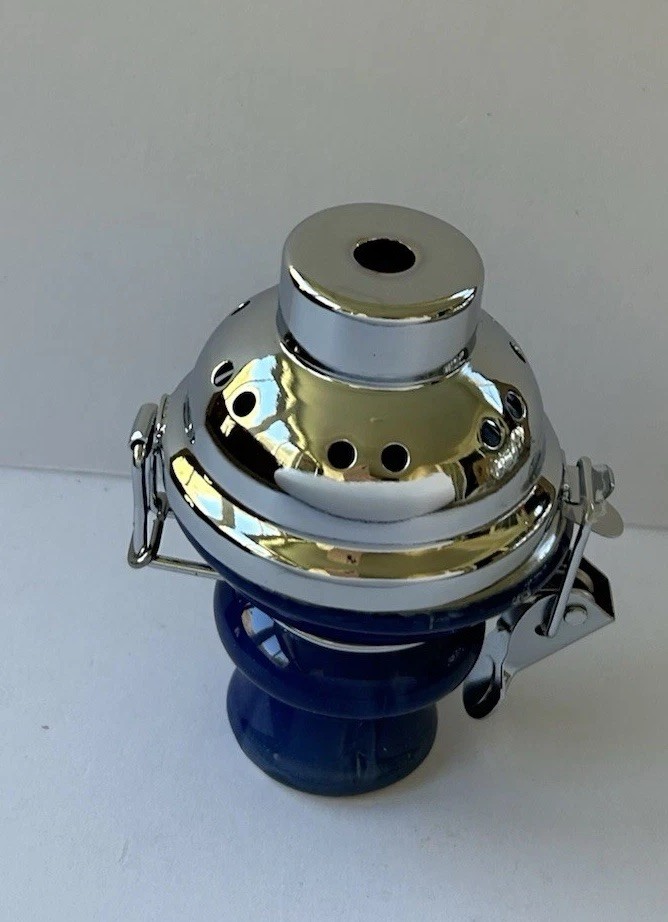 Hookah Wind Blocking Charcoal Bowl with Screen NEW BLUE COLOR