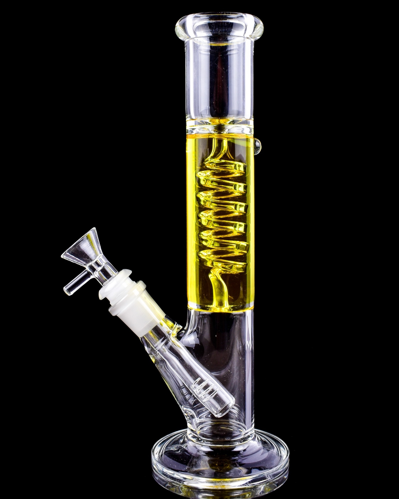 THICK Bong 10 Inch FREEZE Pipe Glass Water Pipe Glycerin Bong Coil Perc Bong USA