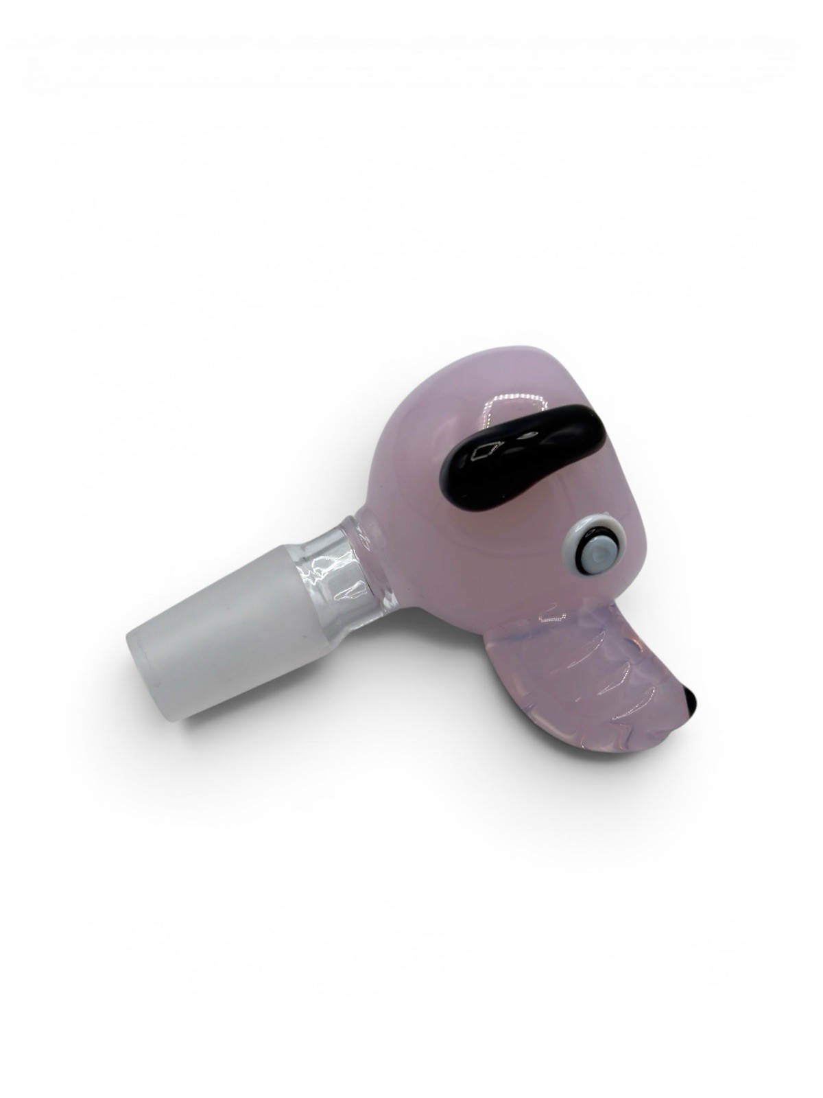 14mm Glass Bowl Slide Male Bong Bowl Water Pipe Piece – Pink Dog