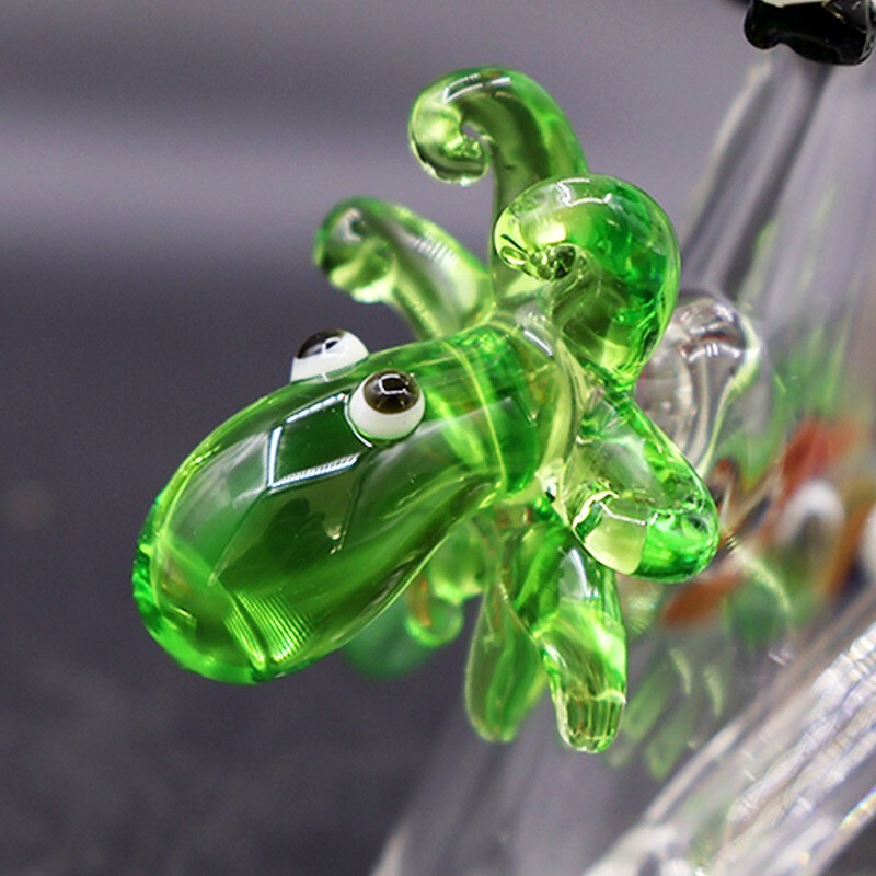 5.7&Prime; White Octopus Glass Bong Gravity Beaker Hookah Percolator Tobacco pipe W/B