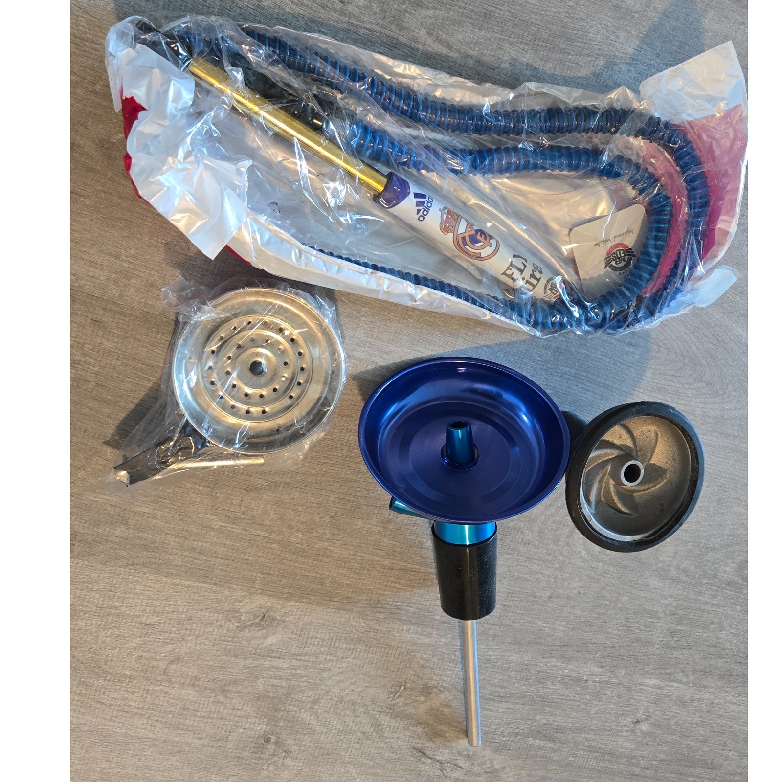 Portable Metal Hookah Stem – Use with Glass or Plastic Bottles