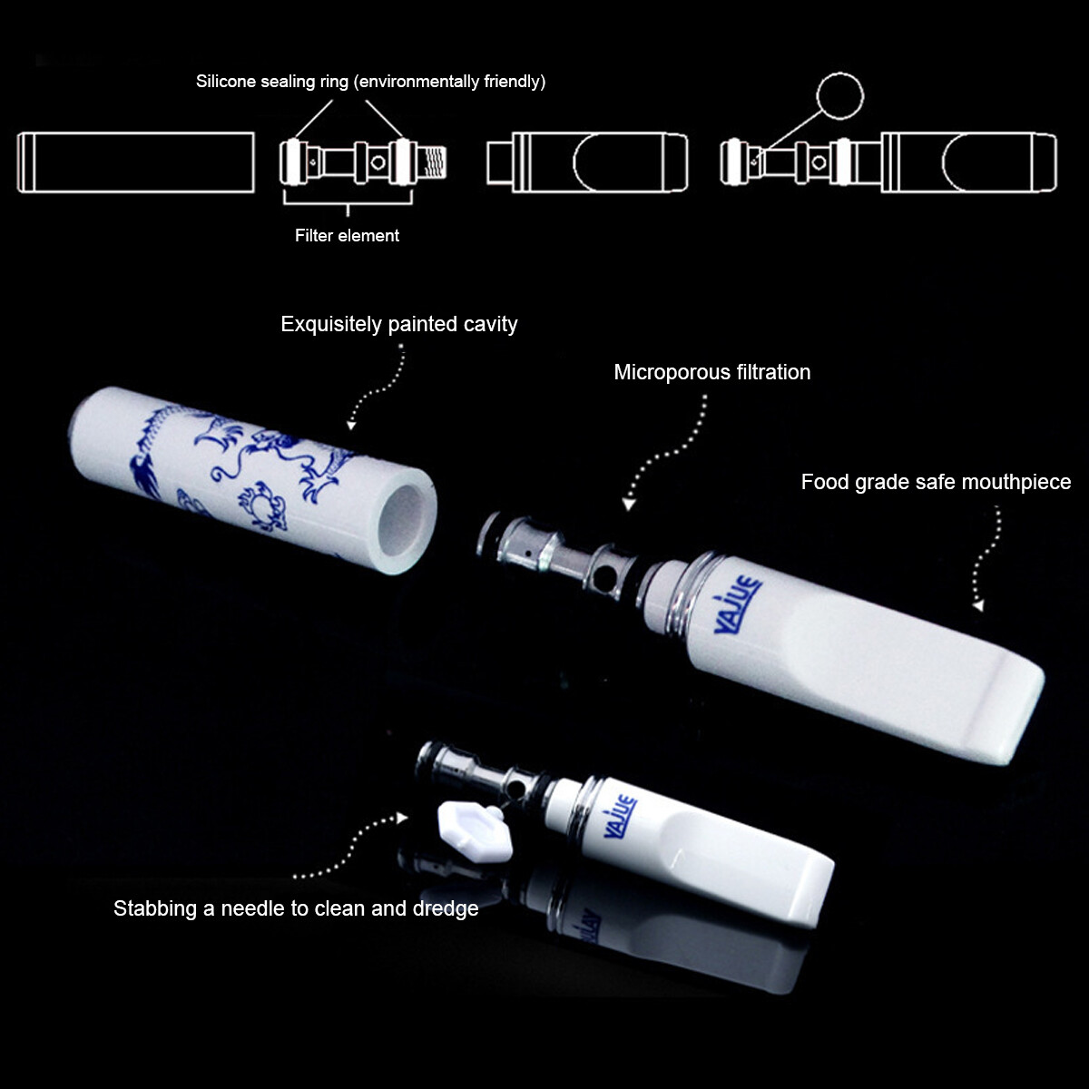 Portable Mini Water Bong Smoke Pipe Smoking Pipes Small Tobacco Hookah Shisha.