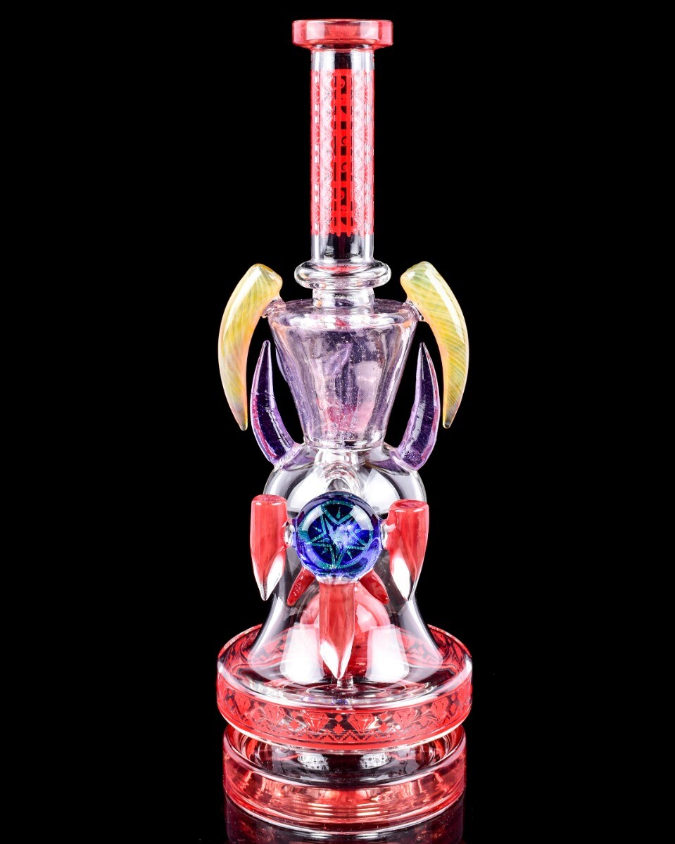 THICK Cheech Glass 12&Prime; UFO Bong Glass Water Pipe COOL Bong HEADY Bong *USA*