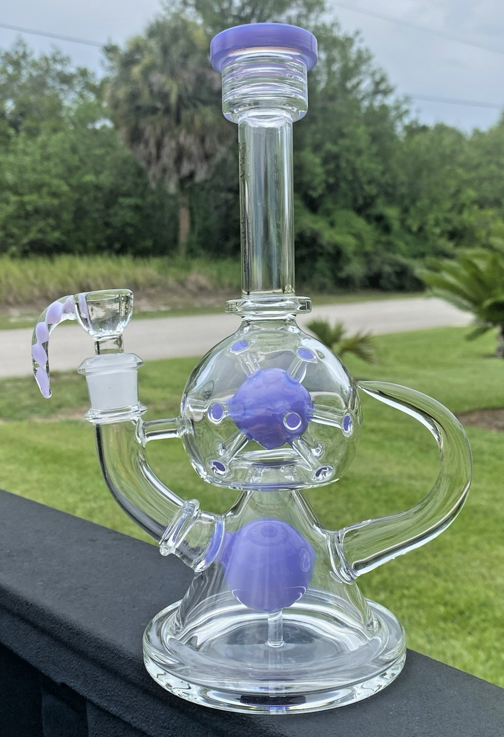 9.75&Prime; Phoenix Star Glass Water Pipe Tabacco Bong Bubbler Custom 14mm Horned bowl