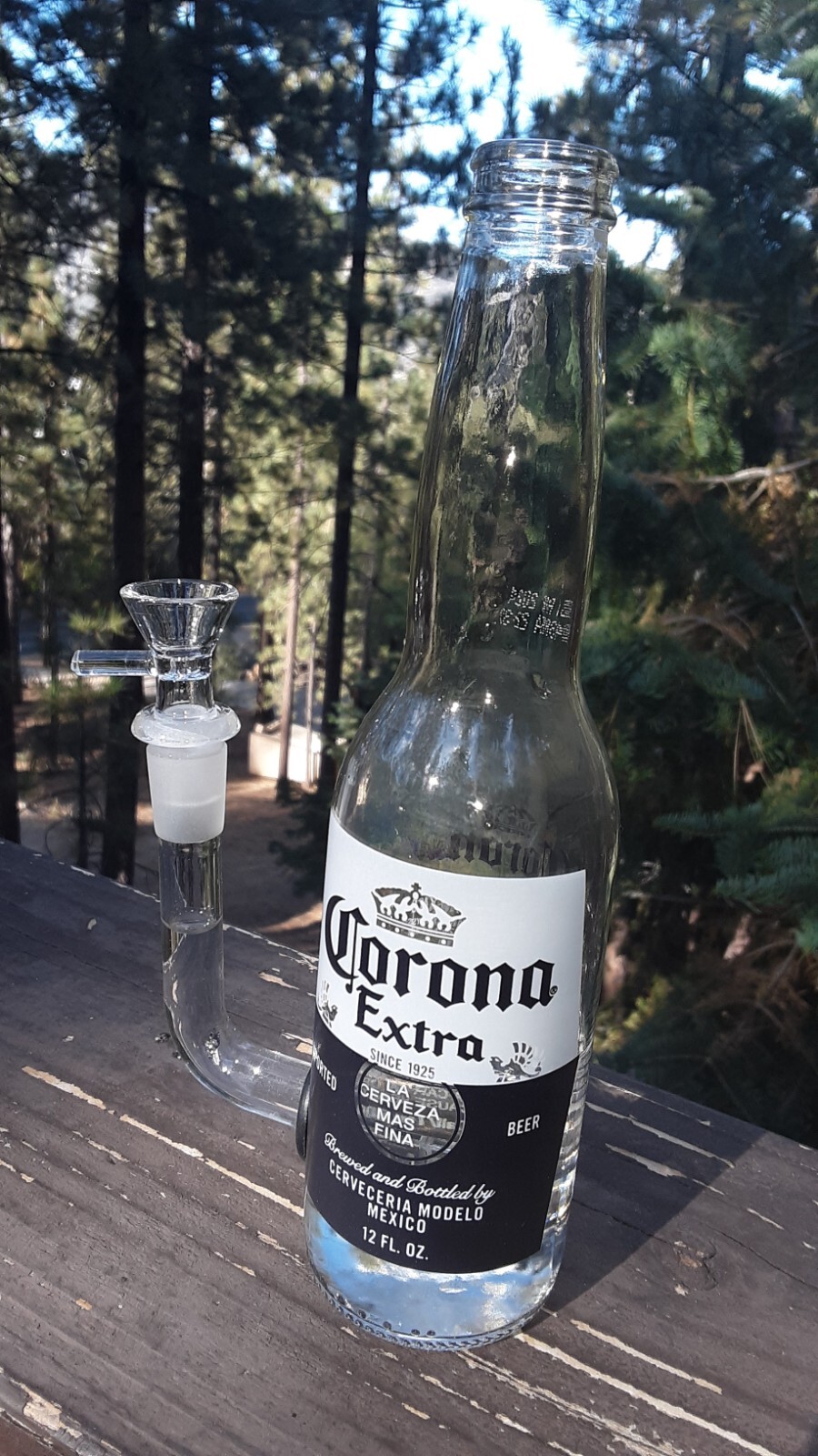 The Perfect Gift! BONG! Corona Beer Bottle Bong Smoking Bubbler with « L&rsquo; Stem