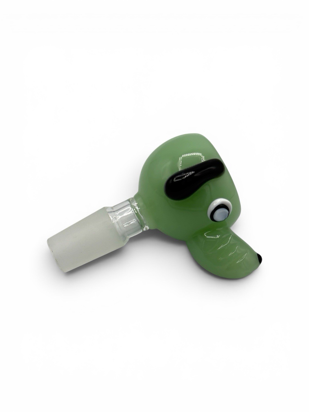 14mm Green Dog Glass Bowl Slide Male Bong Bowl Water Pipe Piece