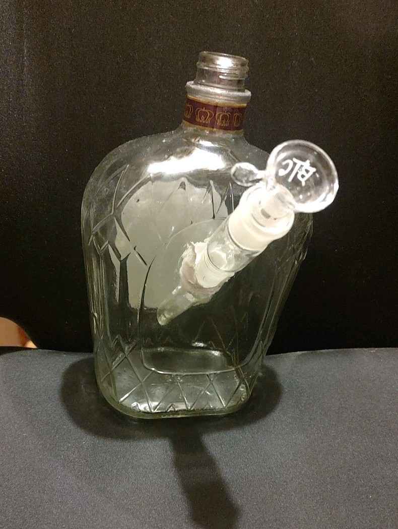 Liquor Bottle Bong: Crown Royal