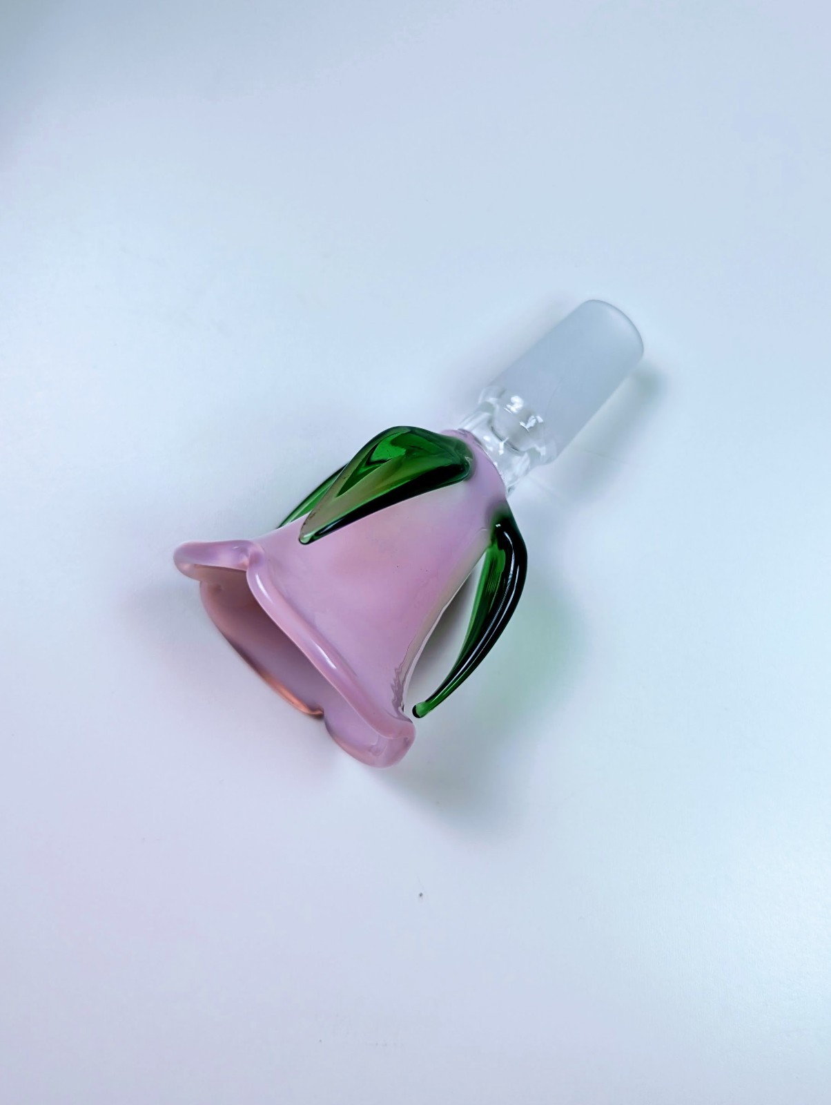 3.5&Prime; Cute Pink Rose Bowl Premium Quality 14mm Bowl Slide Bong Water Pipe