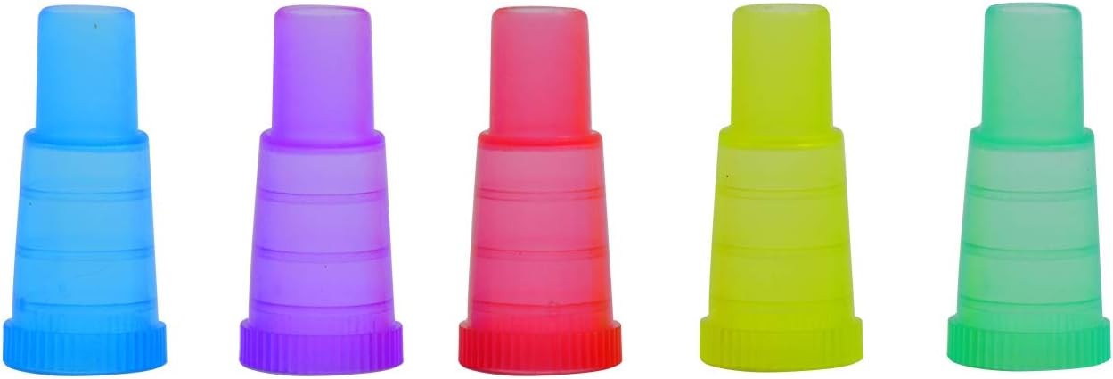 100 Disposable Hookah Tips – Multi-Color Food Grade Plastic Shisha Mouth Tips