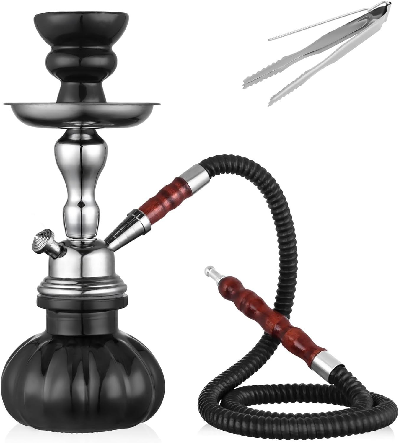 Hookah Set, 11 » Shisha Hookah Complete Set With Mini Pumpkin Hookah Glass Va…