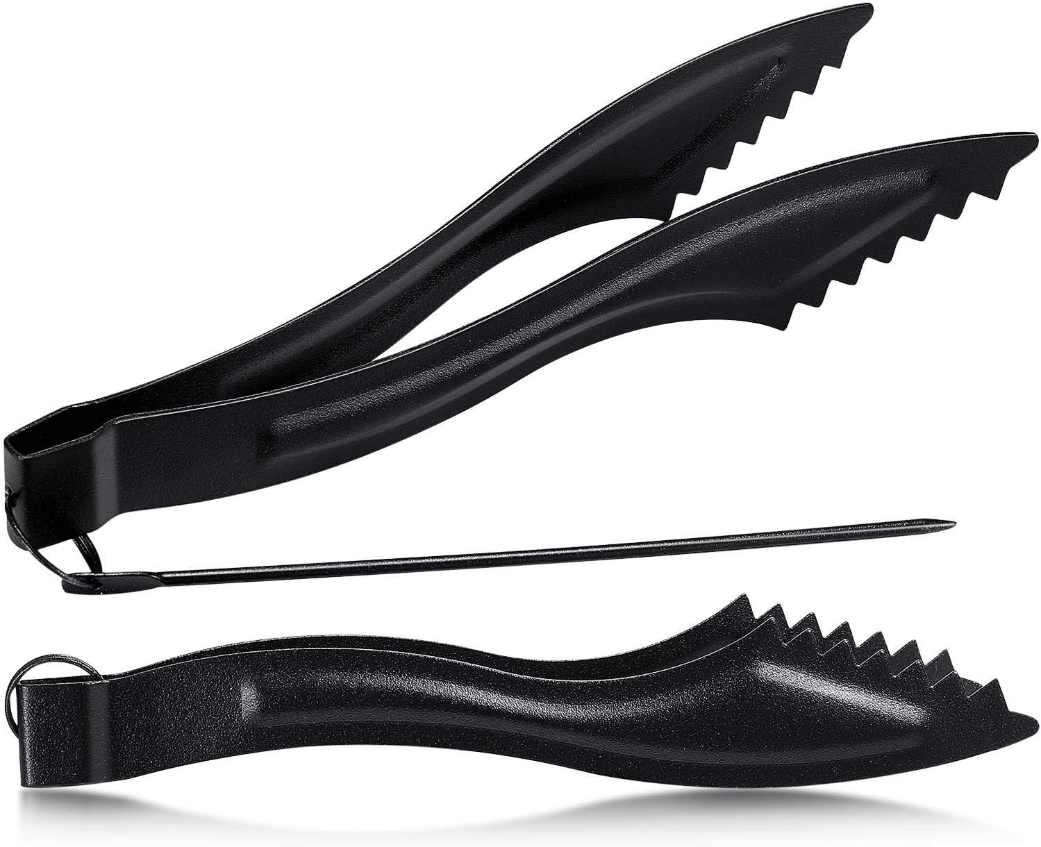 2 Packs Tongs Sets Stainless Steel Charcoal Tongs Metal Narguile Shisha Coals To