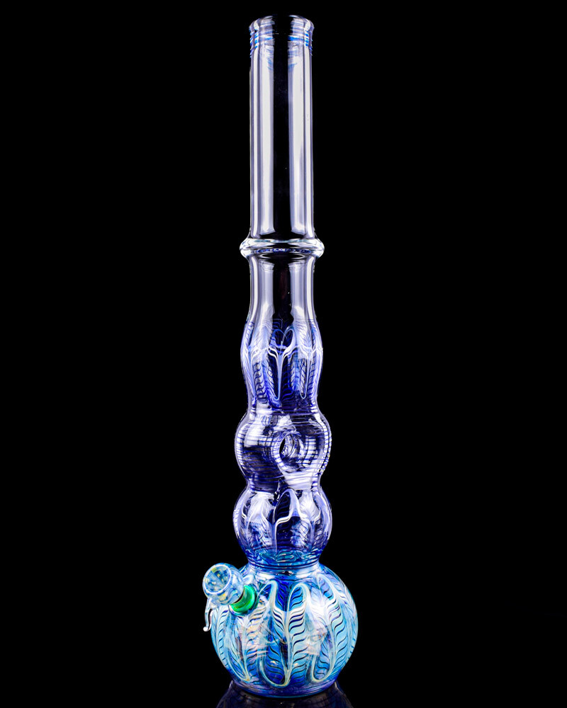 20&Prime; Inch Grand Lux TALL Bong Fumed DONUT Glass Water Pipe HOOKAH Bubbler *USA*