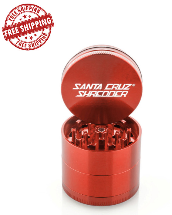 Santa Cruz Grinder 4pc Shredder 2 1/8&Prime; Aluminum 2.12&Prime; * Authentic * RED