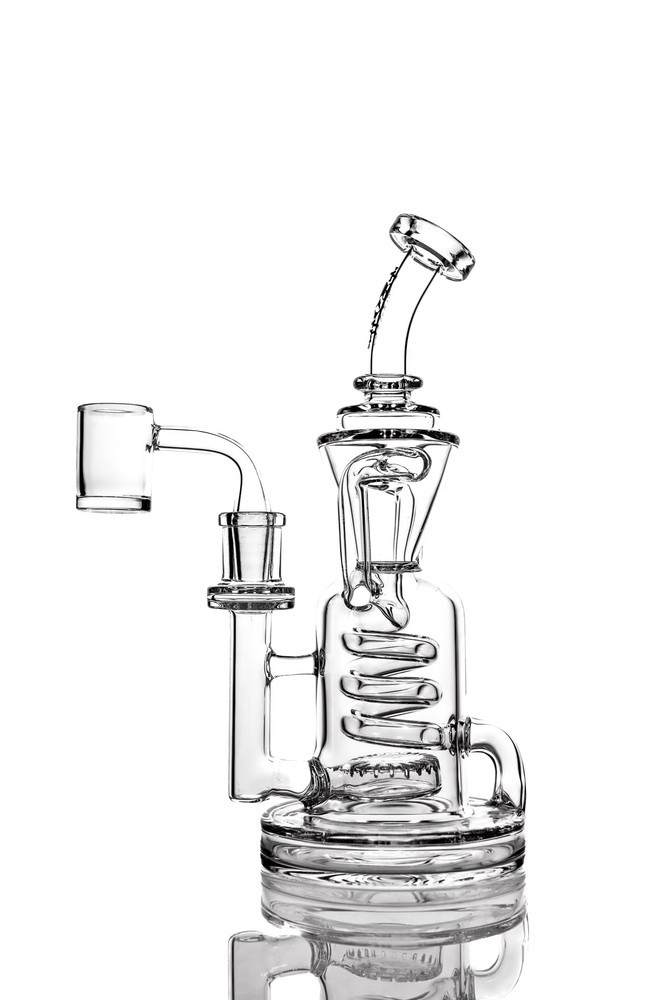 9&Prime; Toxic Helix Reactor Recycler Glass Water Pipe Ryclear High Quality
