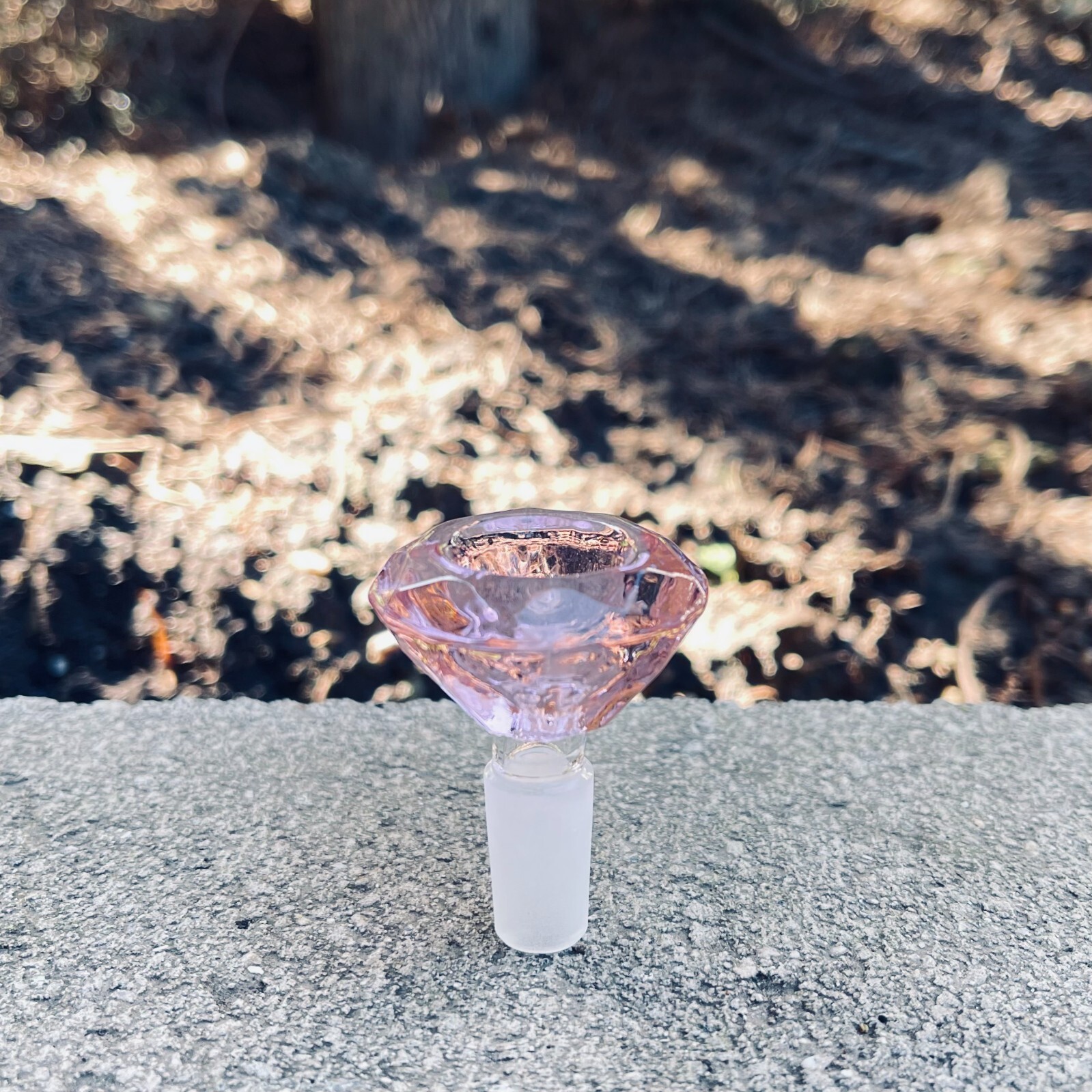 2.5&Prime; Pink Diamond 14mm Slide Male Bowl for Water Pipe Hookah Bong