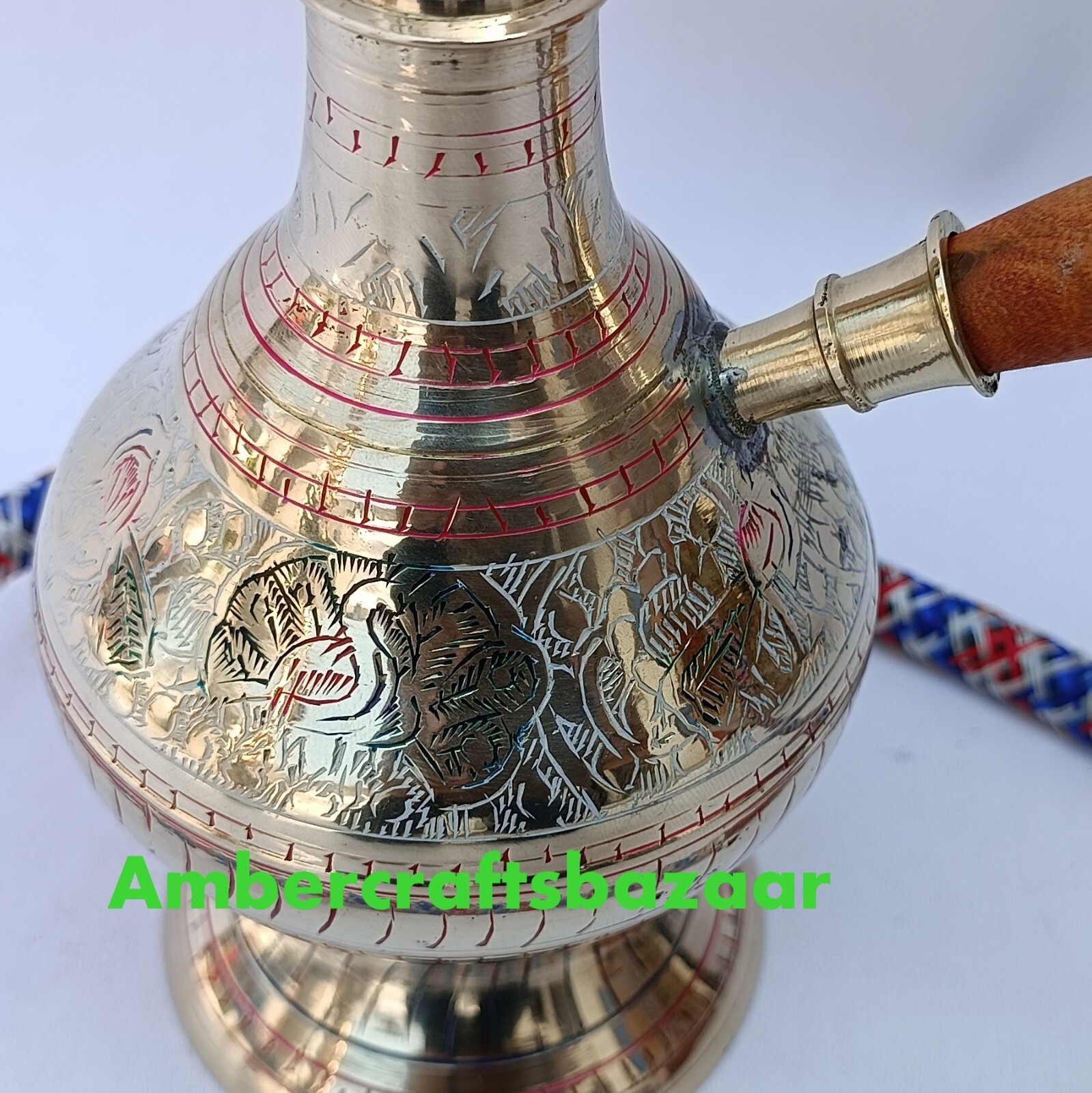 16 INCH ANTIQUE BRASS HOOKAH IRANI STYLISH HOOKAH, VINTAGE HOME DECORATION ITEMS