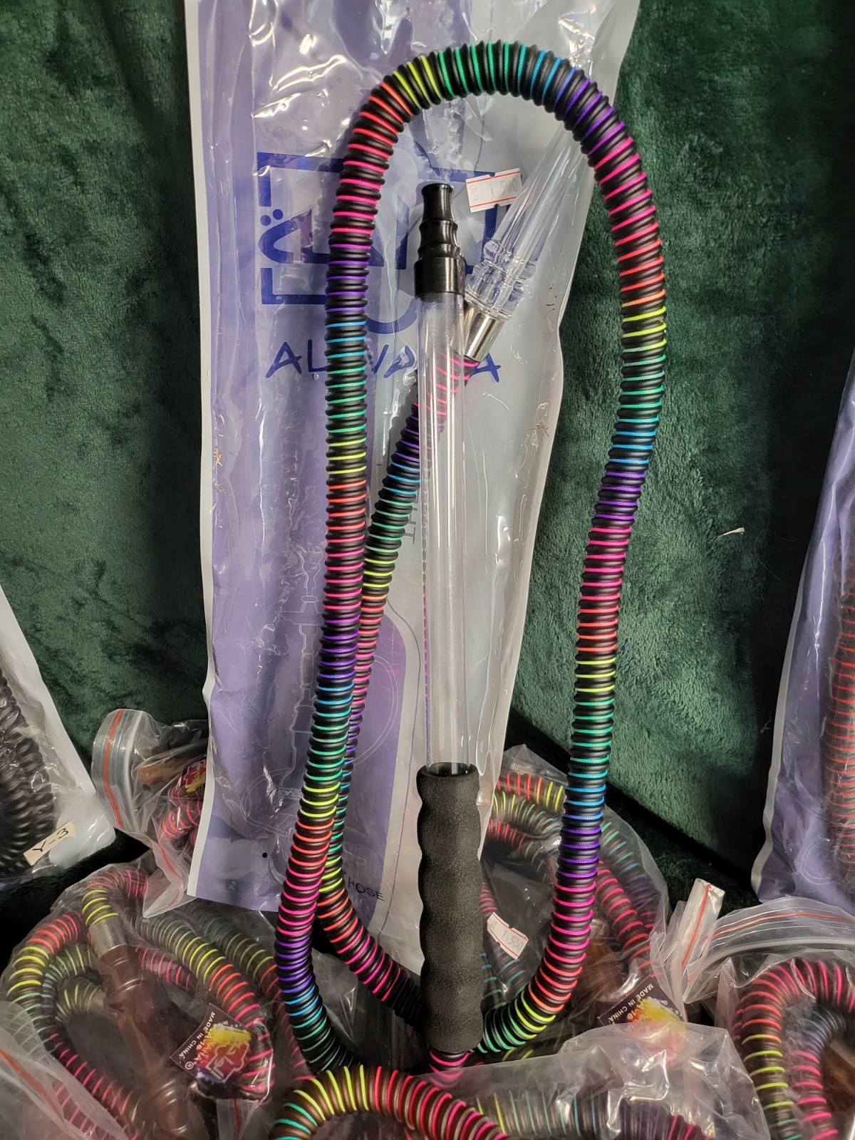 Al-Waha Hookah Shisha Hoses Lot of 10 from Jordan Lightweight Flexible Silicone