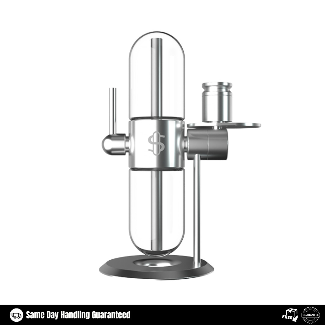 Stundenglass Gravity Infuser Gravity Hookah Bong 360 rotating water pipe- Silver