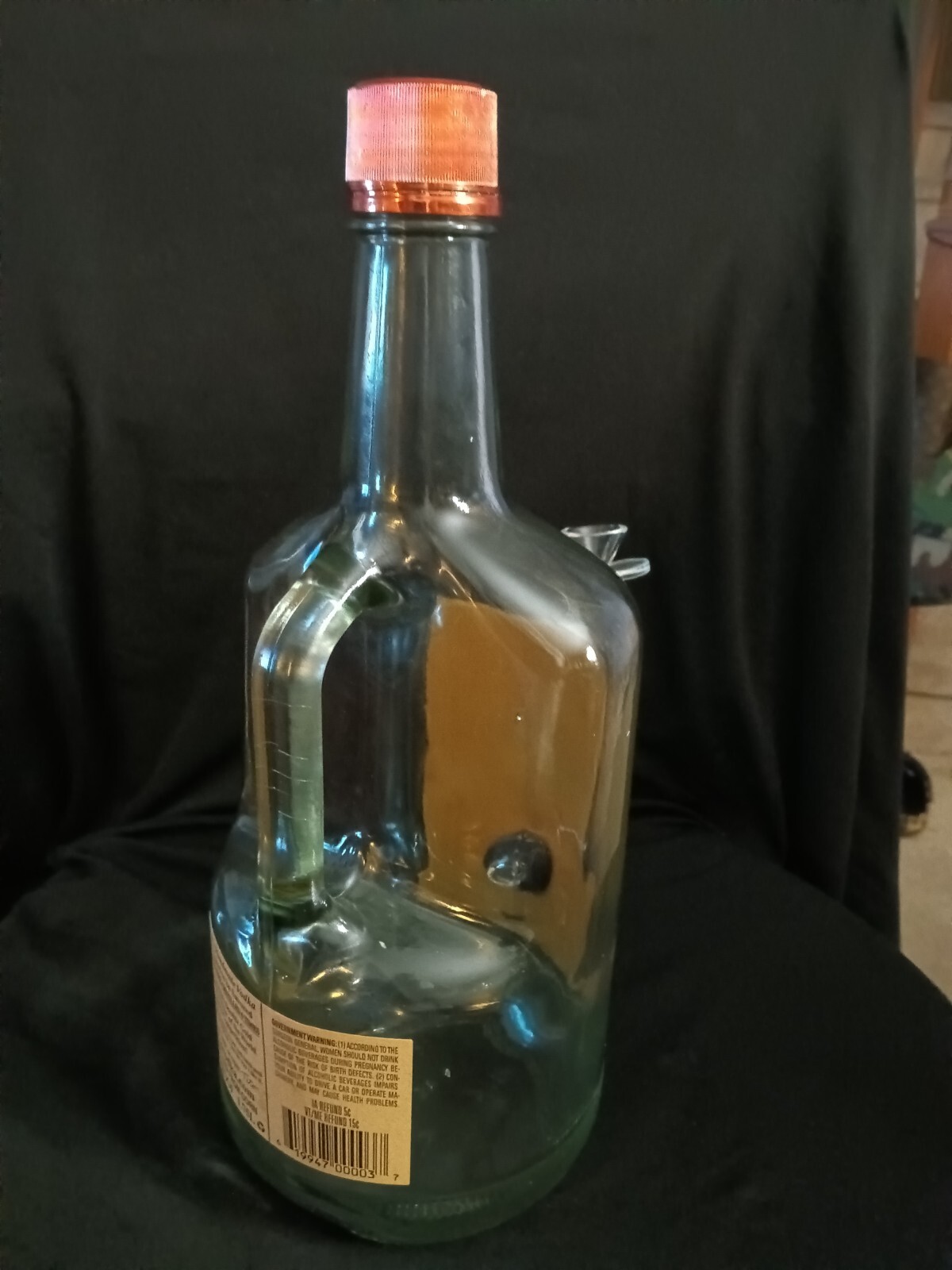 Homemade Large Tito’s Vodka Bong Lamp Hookah Pipe Glass Pipe Tobacco Pipe